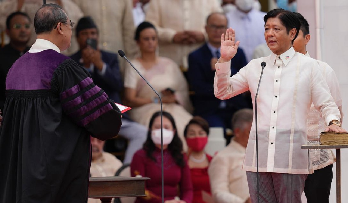 Philippines swears in Ferdinand Marcos Jr as new president